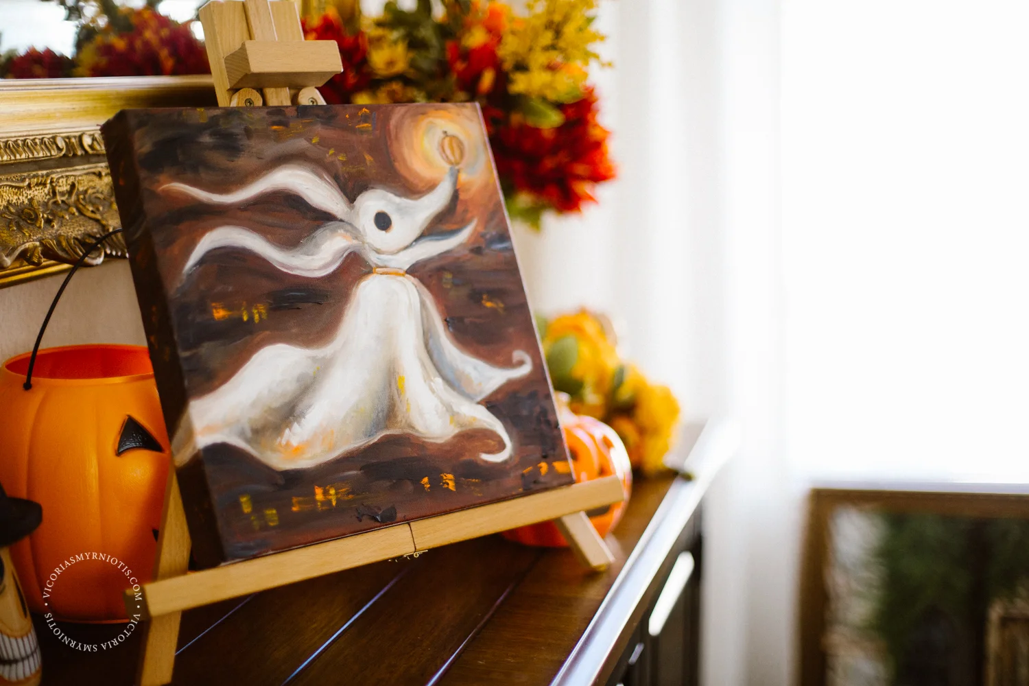 Download Watch Me Paint Zero From Nightmare Before Christmas Victoria Smyrniotis PSD Mockup Templates