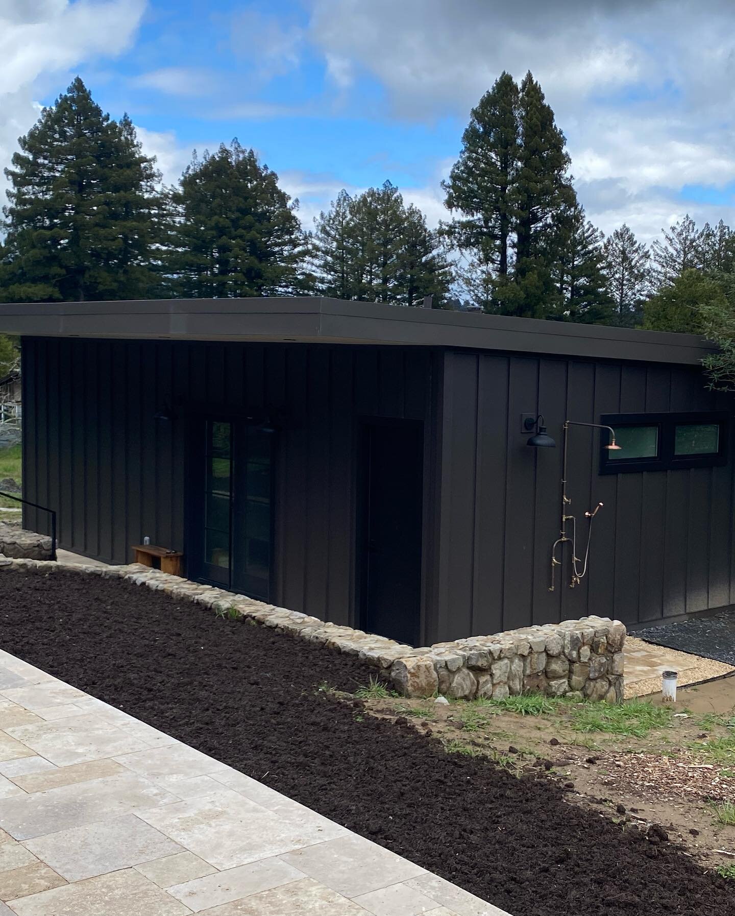 A few shots of a pool house that we just completed in Sebastopol. #poolhouses #sonomacountycontractor #customhomes