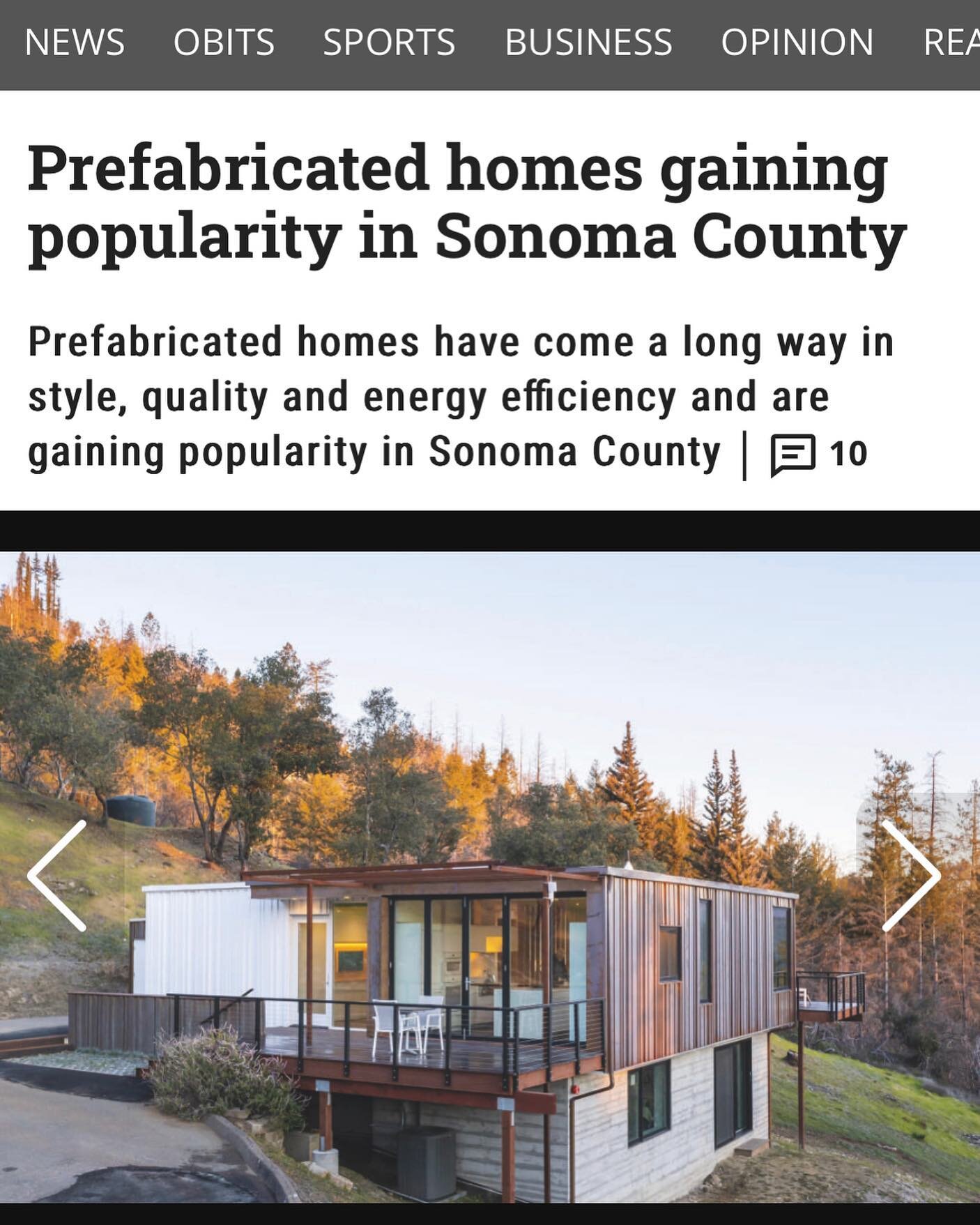 Happy to see a Redwood Builders project features in the Press Democrat and in the new book on prefabricated buildings entitled &ldquo;Prefabulous for Everyone&rdquo;. Head over to the Press Democrat to read the article! https://www.pressdemocrat.com/