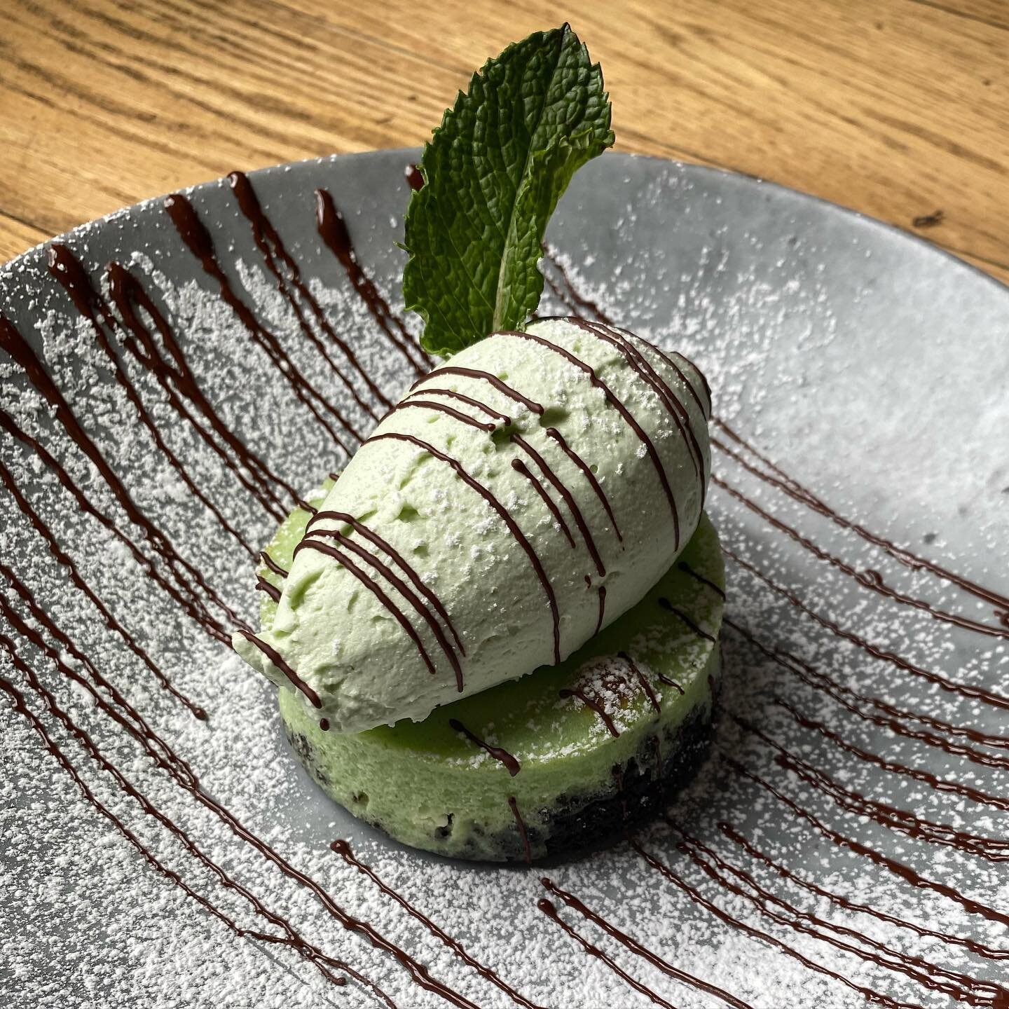The Hill&rsquo;s mint-chocolate cheesecake! Get your green on!