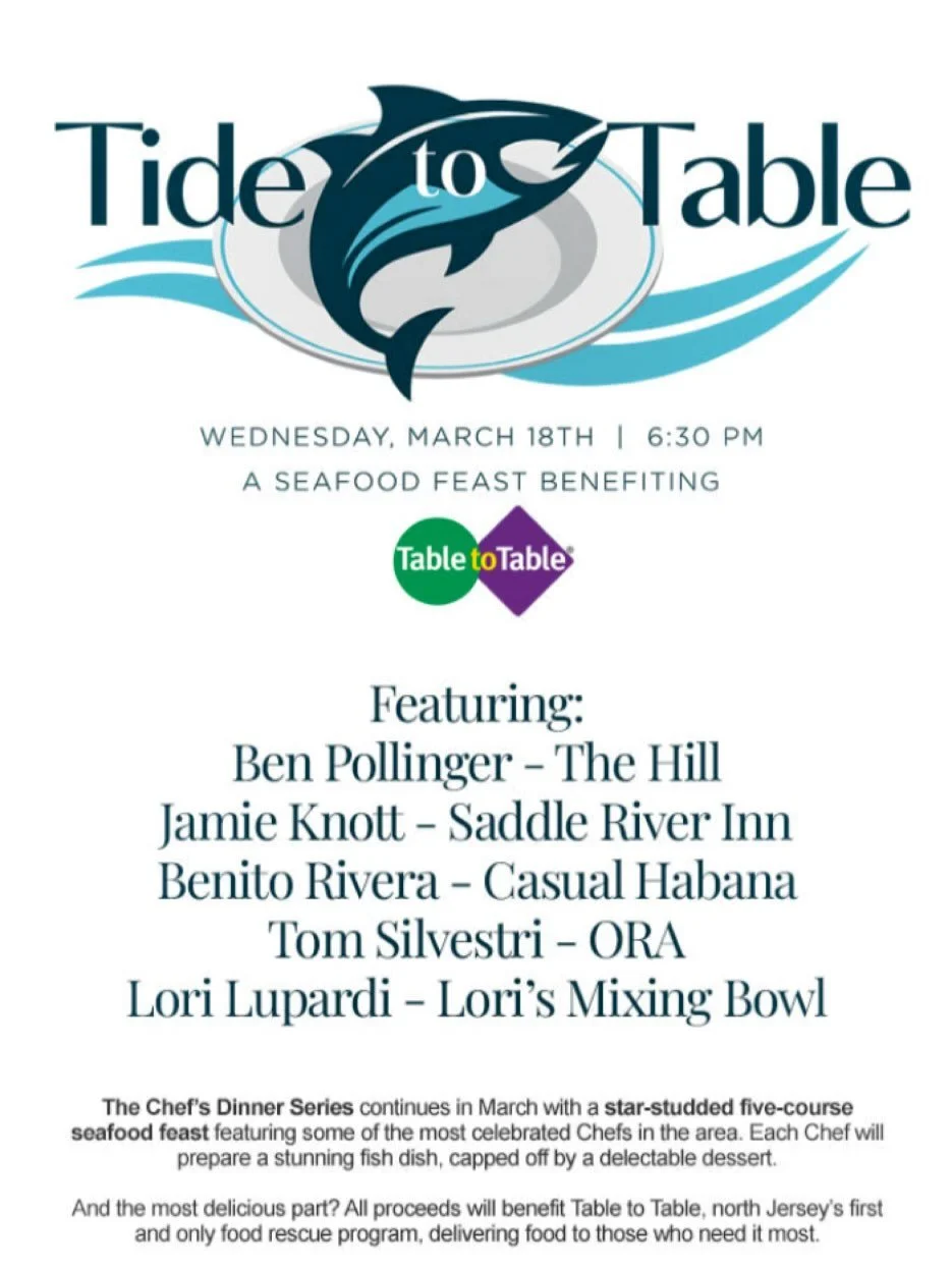 The Hill&rsquo;s Chef&rsquo;s Dinner series is on a roll! Join us for our next, and very exciting, special event. &ldquo;Tide to Table&rdquo; will be a night not to be missed. 5 incredibly talented Chefs presenting 5 stunning courses to benefit north