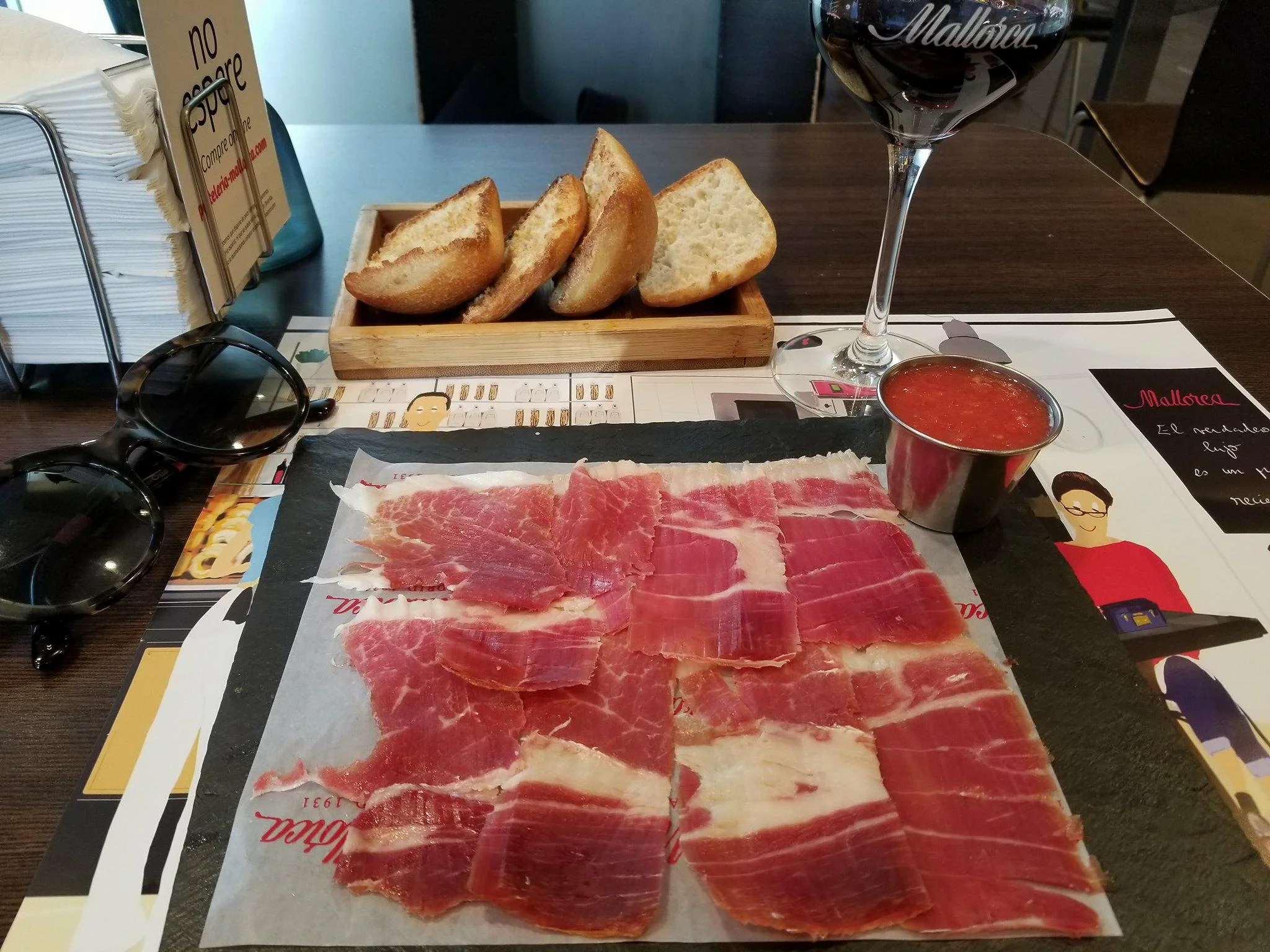 Afternoon snack at Mallorca