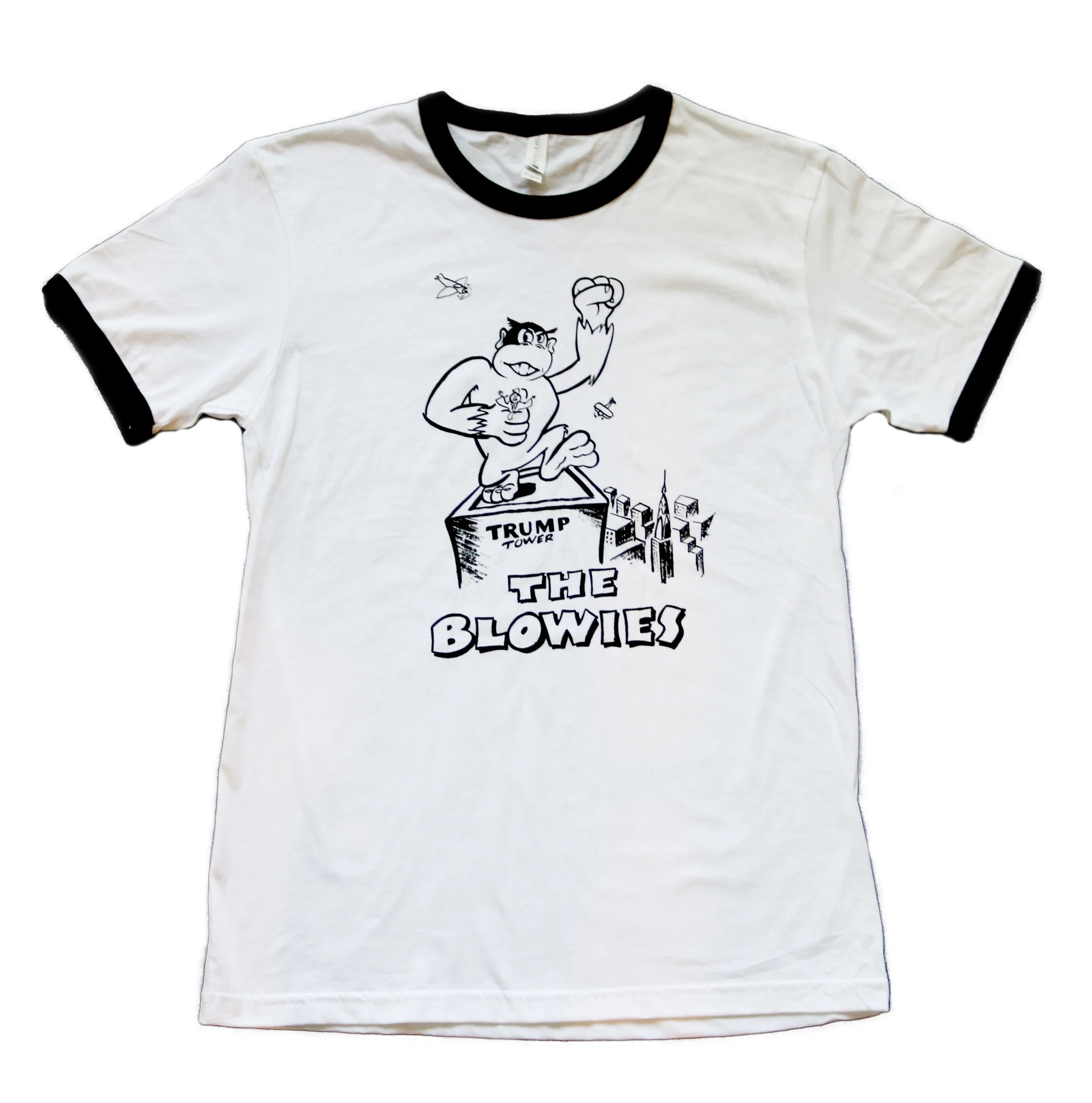 Blowies Kong Tee - White Ringer