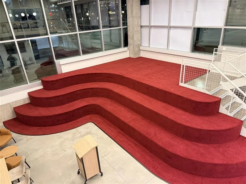After walking through the process and the craftsmanship behind this build, here is the completed result. Every curve and every step reflects the careful work that went into it.

#PreferredFlooring #CommercialFlooring #Craftsmanship #InstallationExcel