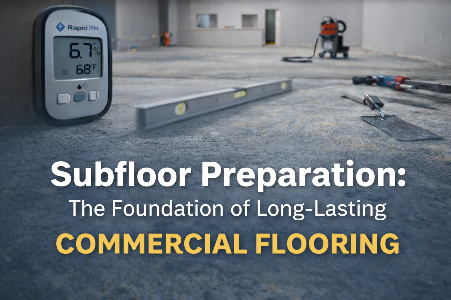 Subfloor Preparation: Why It’s the Foundation of Long-Lasting Commercial Flooring
