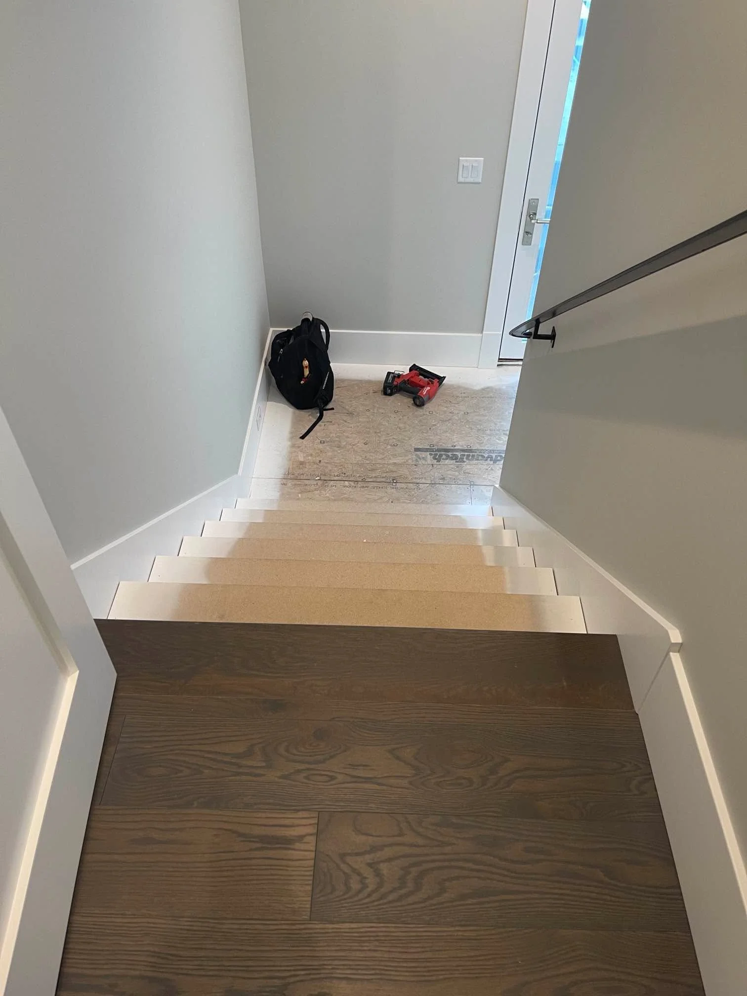 A look at several stages of a stair project.

These photos highlight the progression of work throughout the project, leading to the completed stair installation.

#Stairs  #PreferredFlooring #SettingTheStandard #OneInstallationAtATime