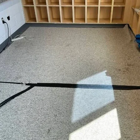 From before to after at Boys &amp; Girls Club North.

A great example of how the right flooring installation can completely change the look and feel of a space. 

#CommercialFlooring #FlooringInstallation #BeforeAndAfter #CarpetTile #InteriorFinishes