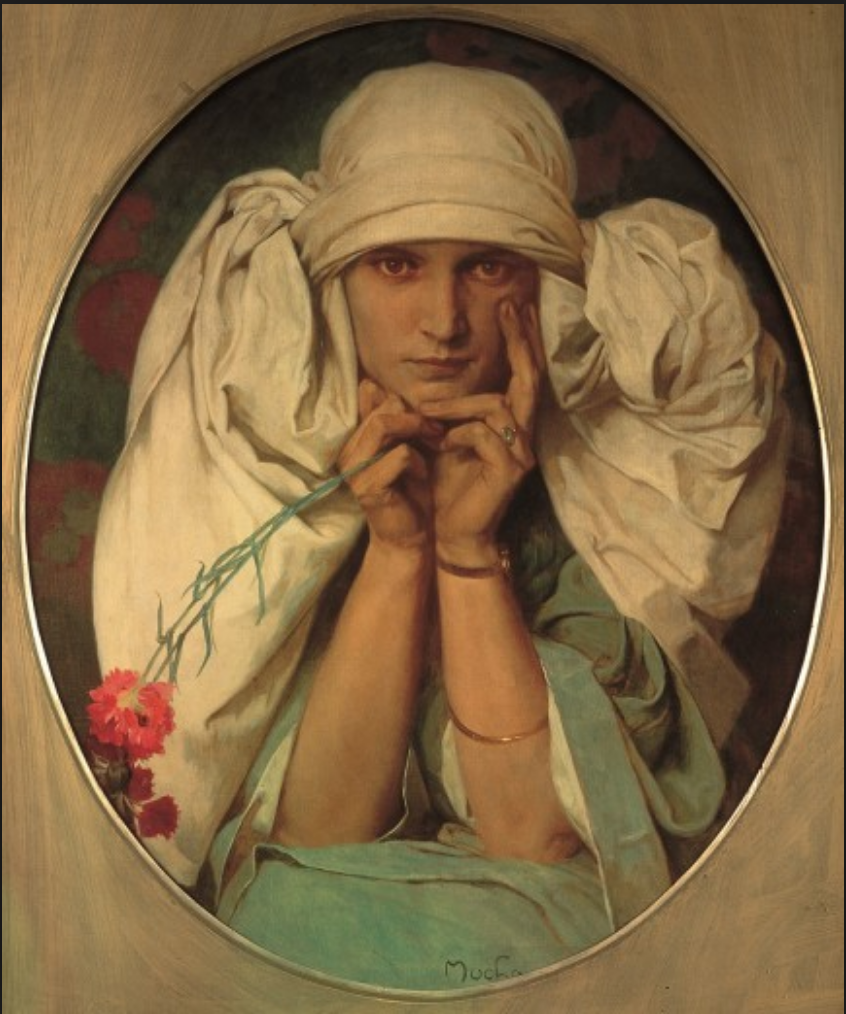Portrait of Mucha's daughter, by Alphonse Mucha