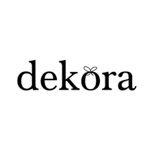 Dekora logo with a ring above the letter 'o'.