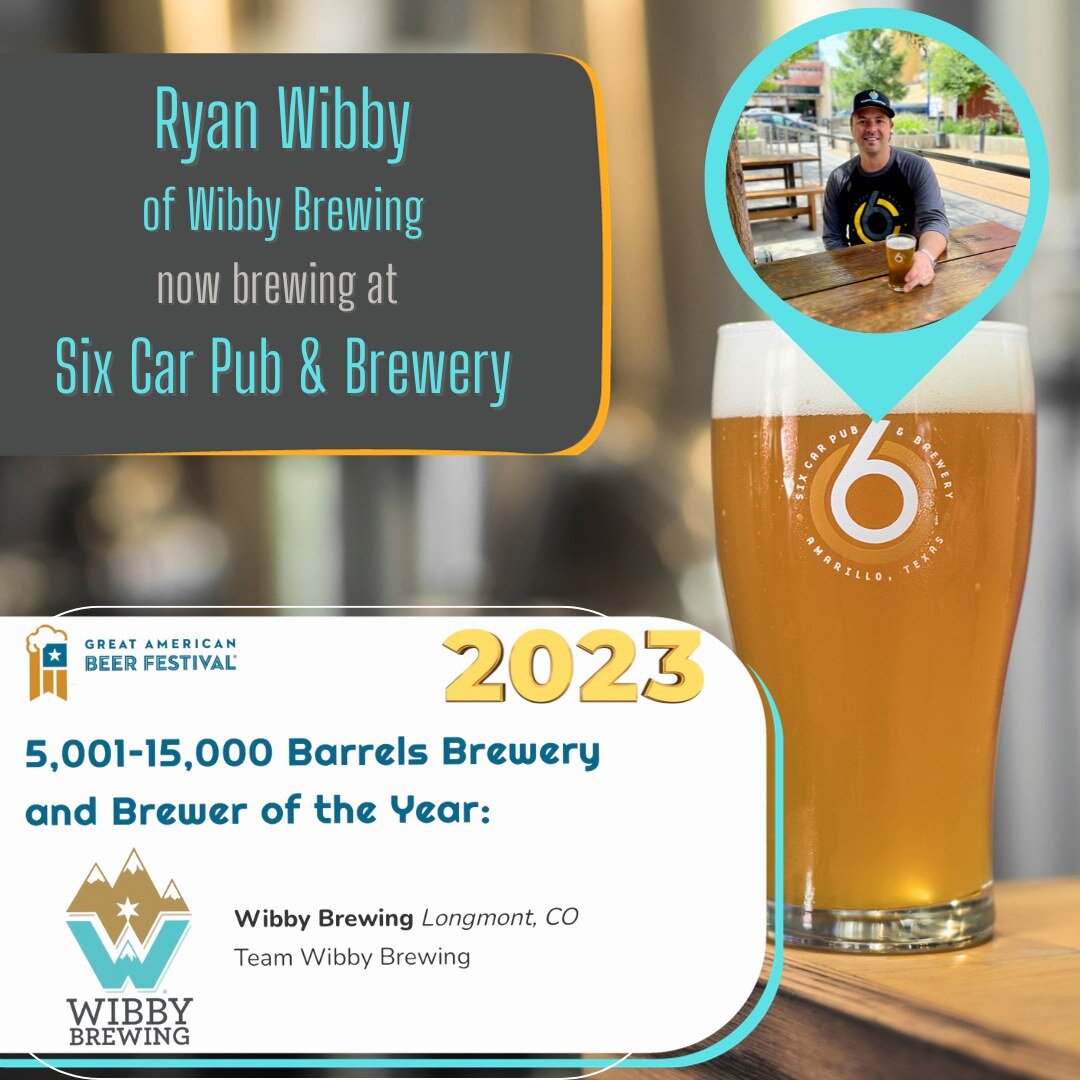 🎉MORE HUGE NEWS 🎉over here!  Our new brewmaster Ryan Wibby won big at the Great American Beer Festival this year! Not only did Wibby Brewing take home *another* gold medal, but they won BREWERY AND BREWER OF THE YEAR! 🦩🦩🦩

Big news for all of us