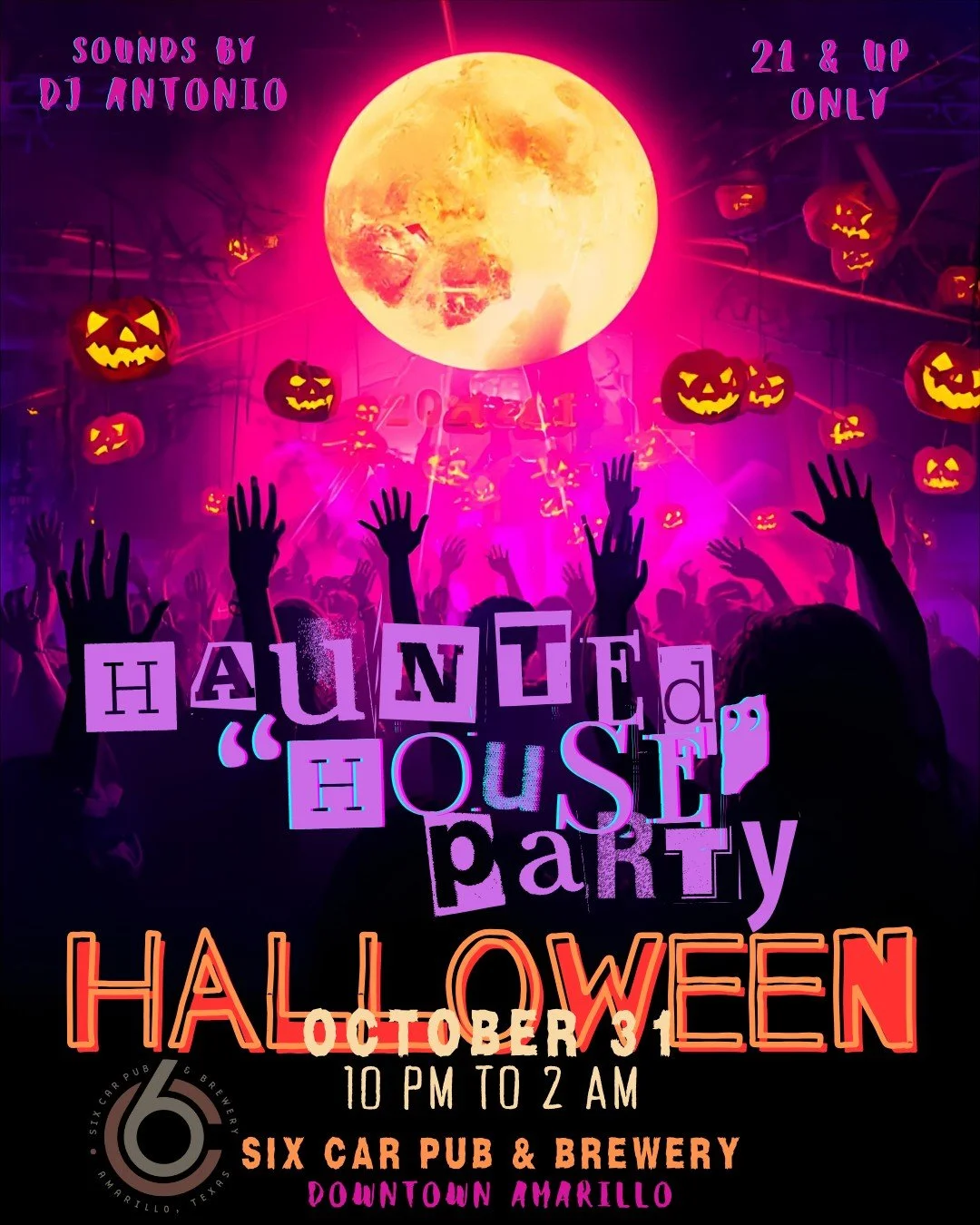 🔮Themed shot specials all night long
👻Costume Contest @ 11 pm 
🎃Sounds by DJ Antonio
⭐21+ ONLY