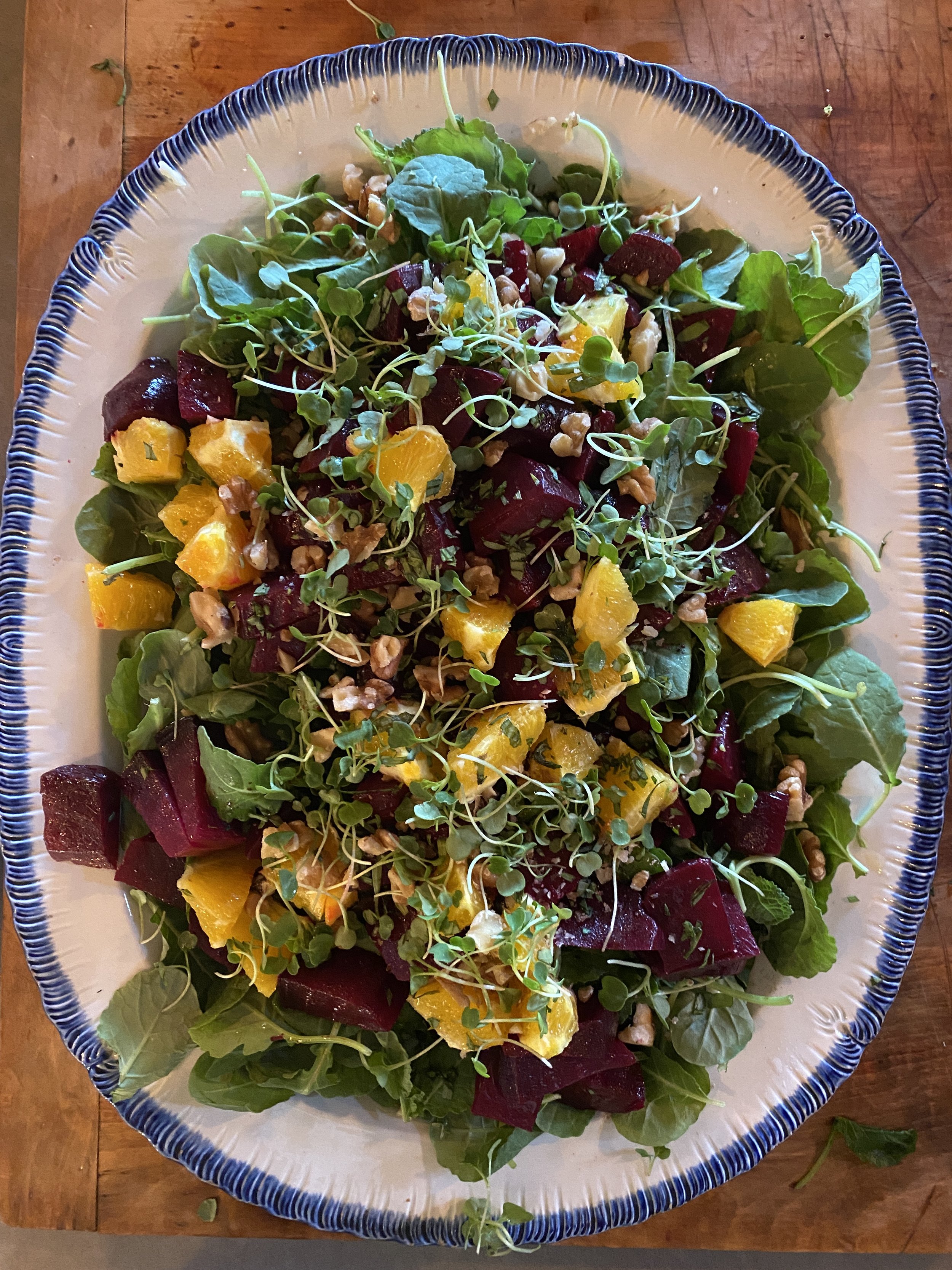 Wild Arugula &amp; Beet Salad with Orange, Walnuts &amp; Tarragon (Copy)