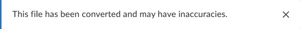 Dropbox warning for DOC and DOCX files. This file has been converted and may have inaccuracies.