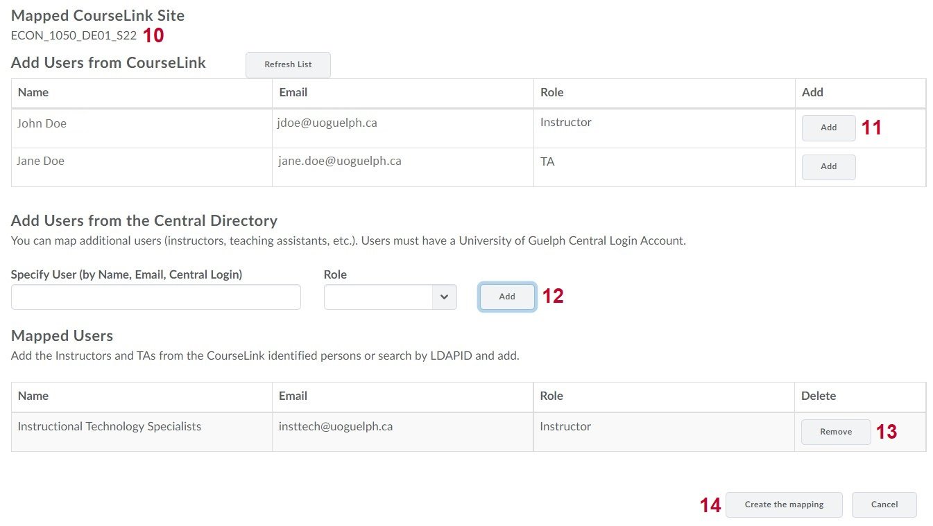Create a mapping in sfqlink uofg opened documentation support