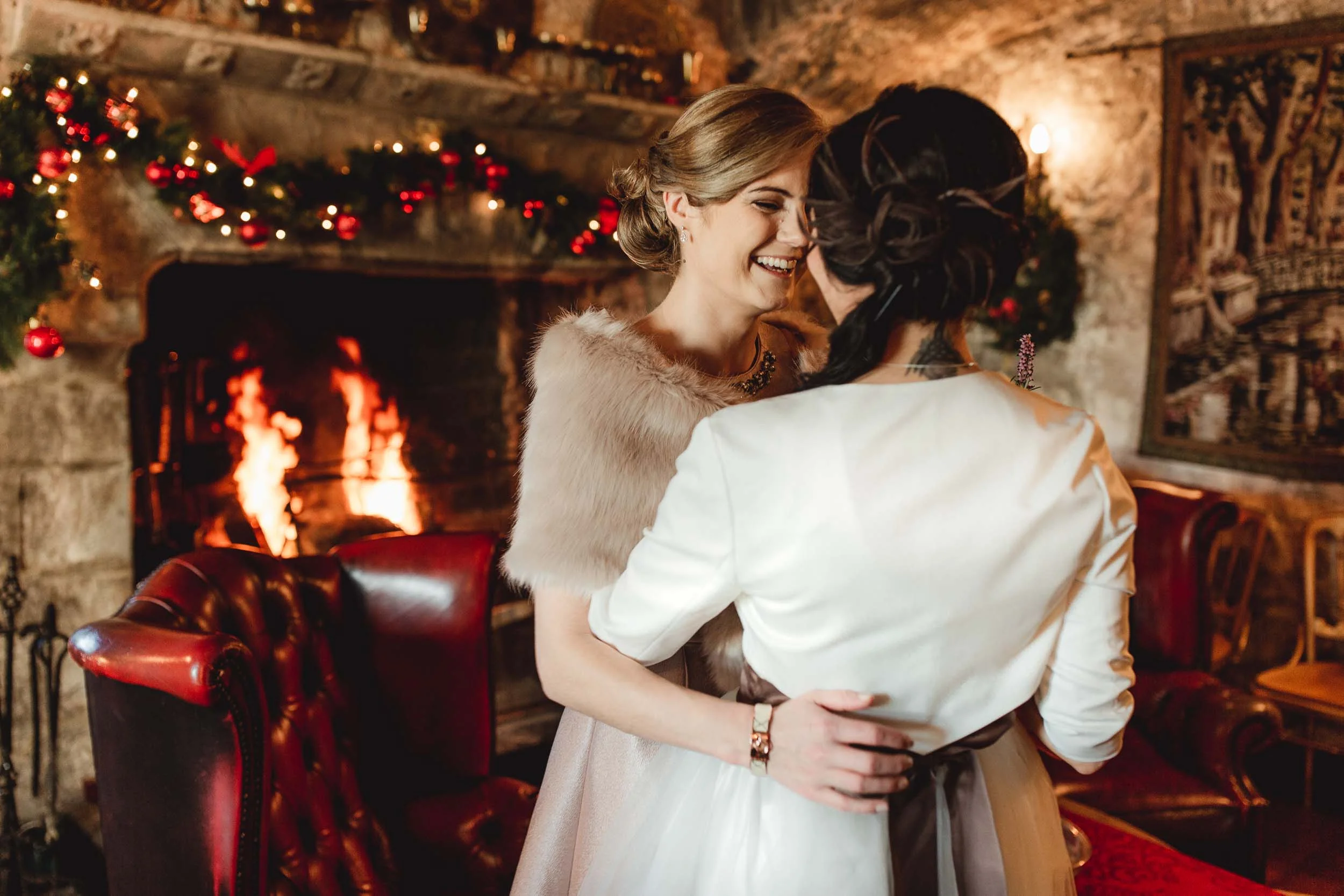wedding photography galway, two brides at their wedding