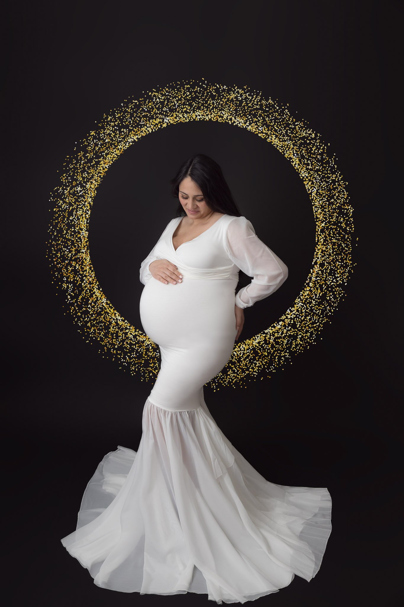 Studio Maternity Session in Highlands Ranch