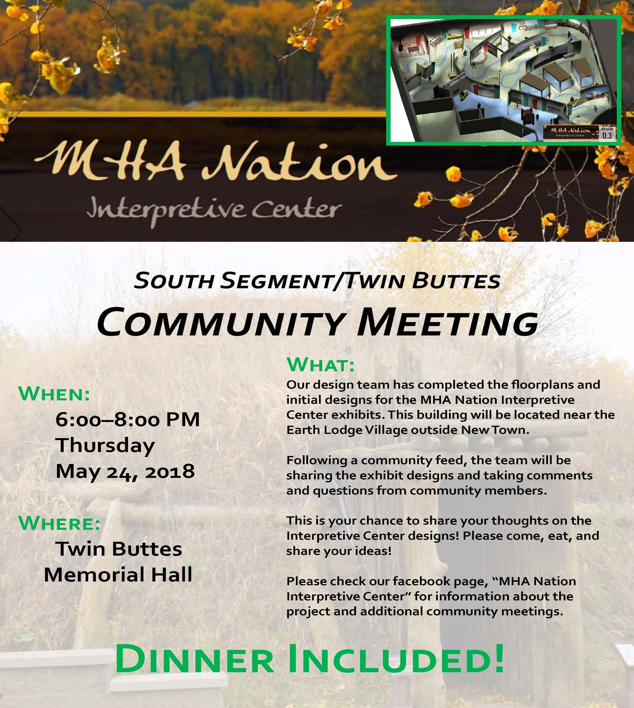 MHA Nation Interpretive Center South Segment/Twin Buttes Community Meeting
