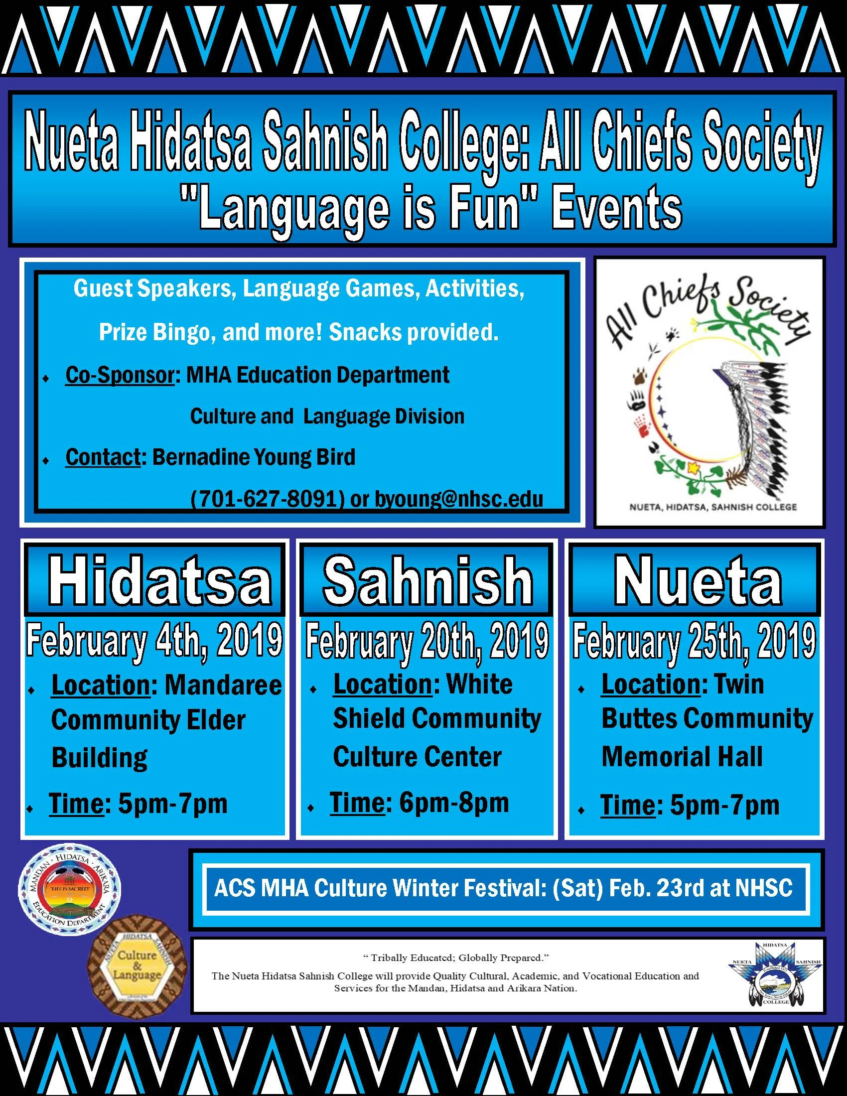 NHSC: All Chiefs Society "Language is Fun" Event