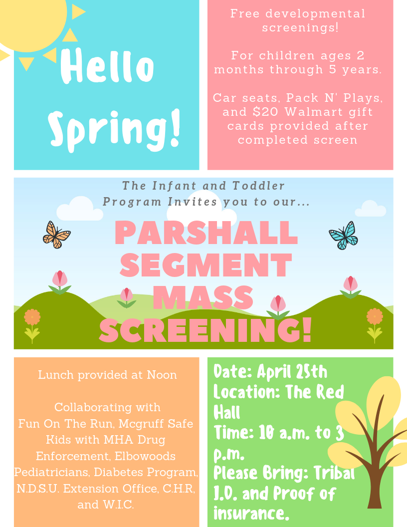 Infant & Toddler Mass Screening - Parshall Segment