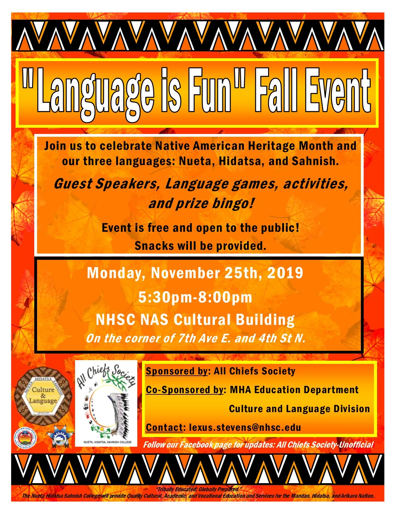 "Language is Fun" Fall Event