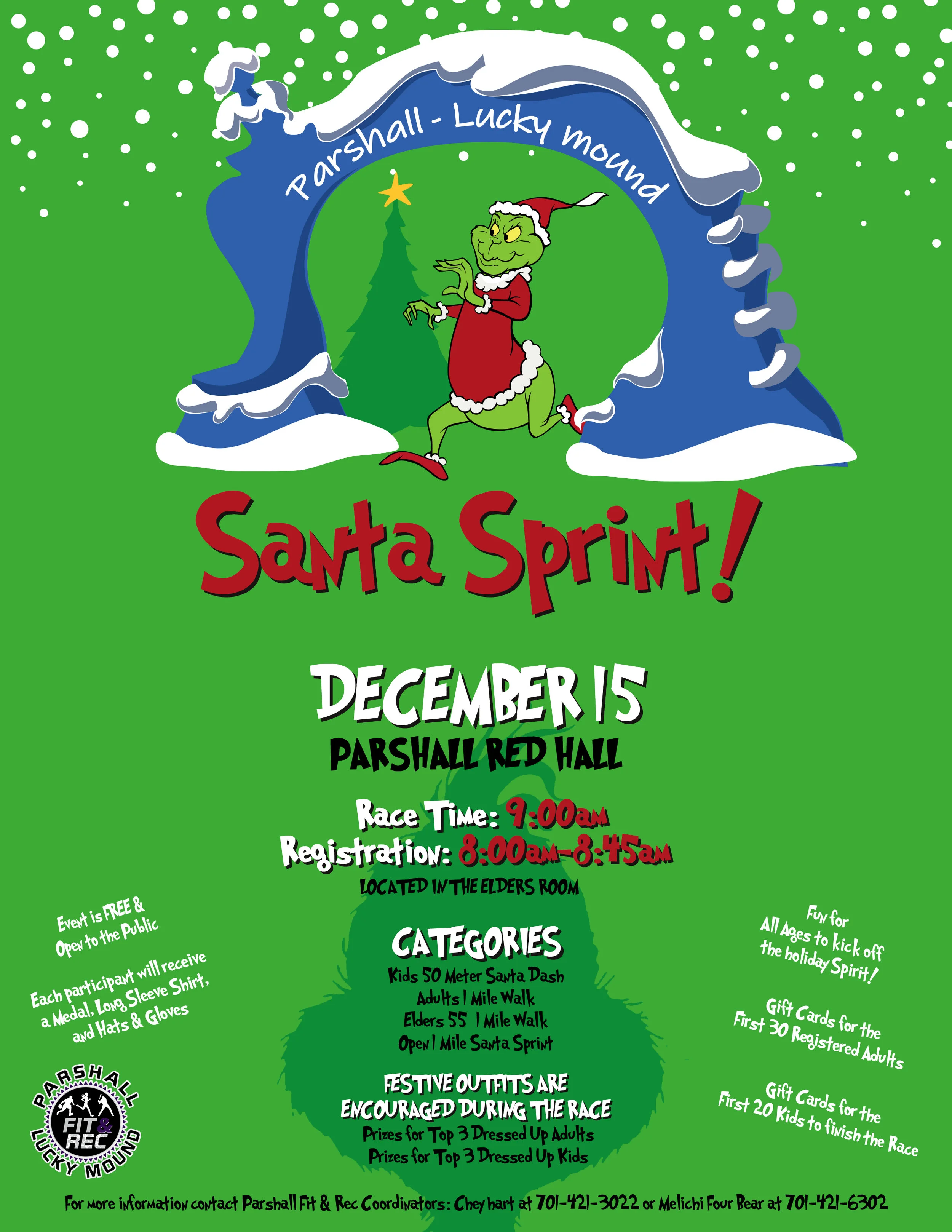 Parshall-Lucky Mound Santa Sprint