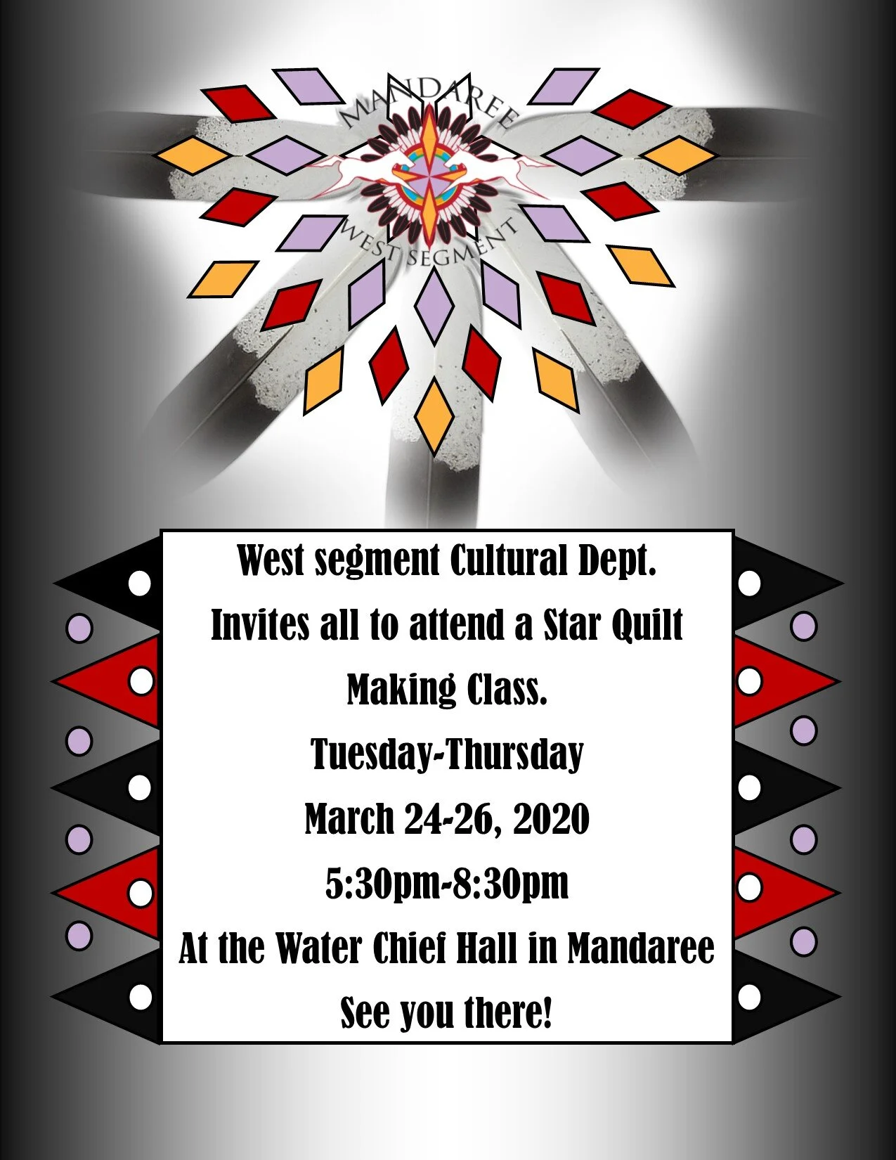 West Segment Star Quilt Making Class