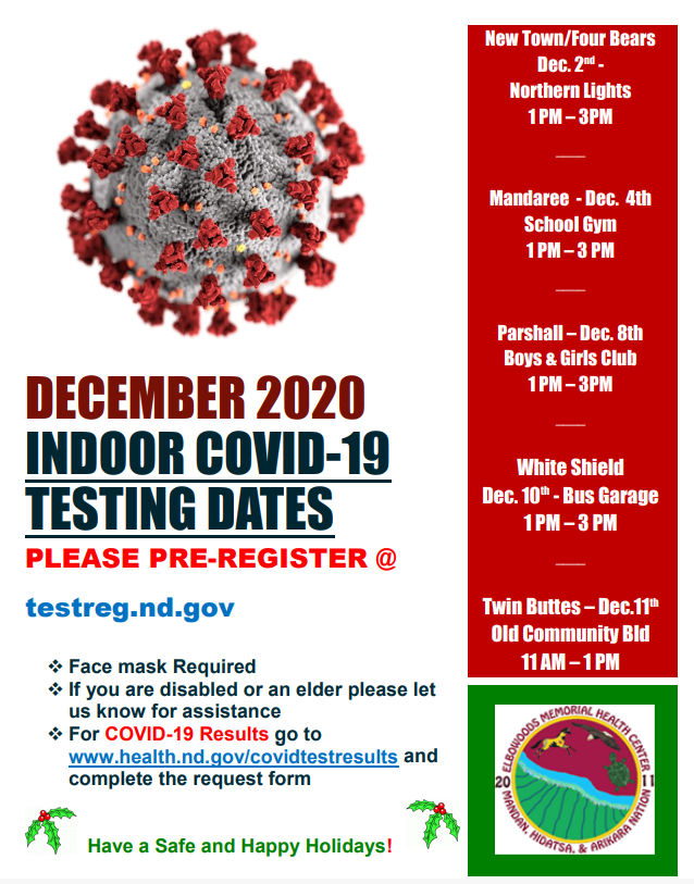 December COVID Testing - New Town/Four Bears