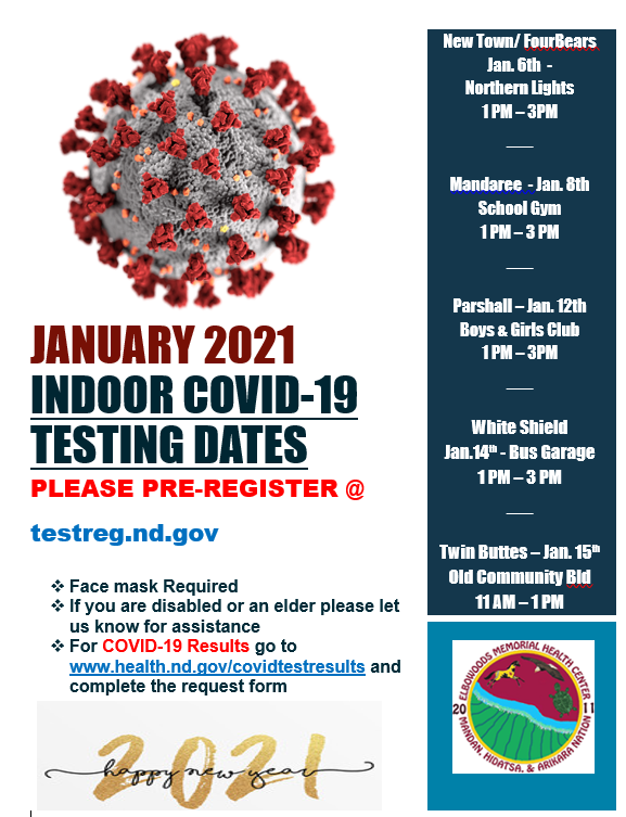 COVID-19 Public Testing - New Town/Four Bears