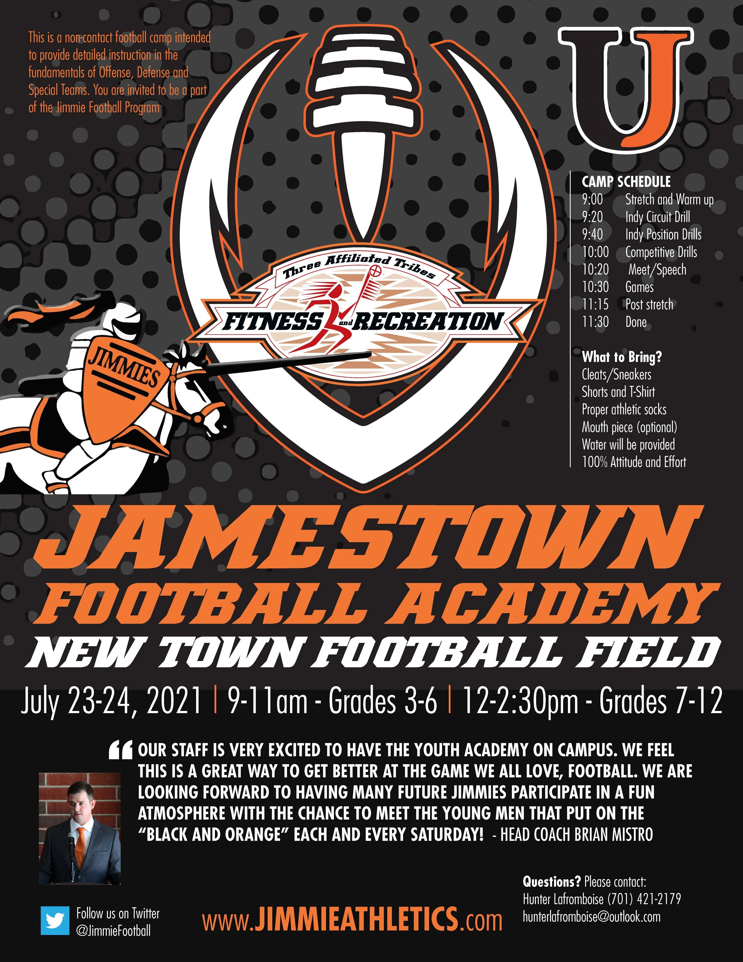 Jamestown Football Academy — MHA Nation