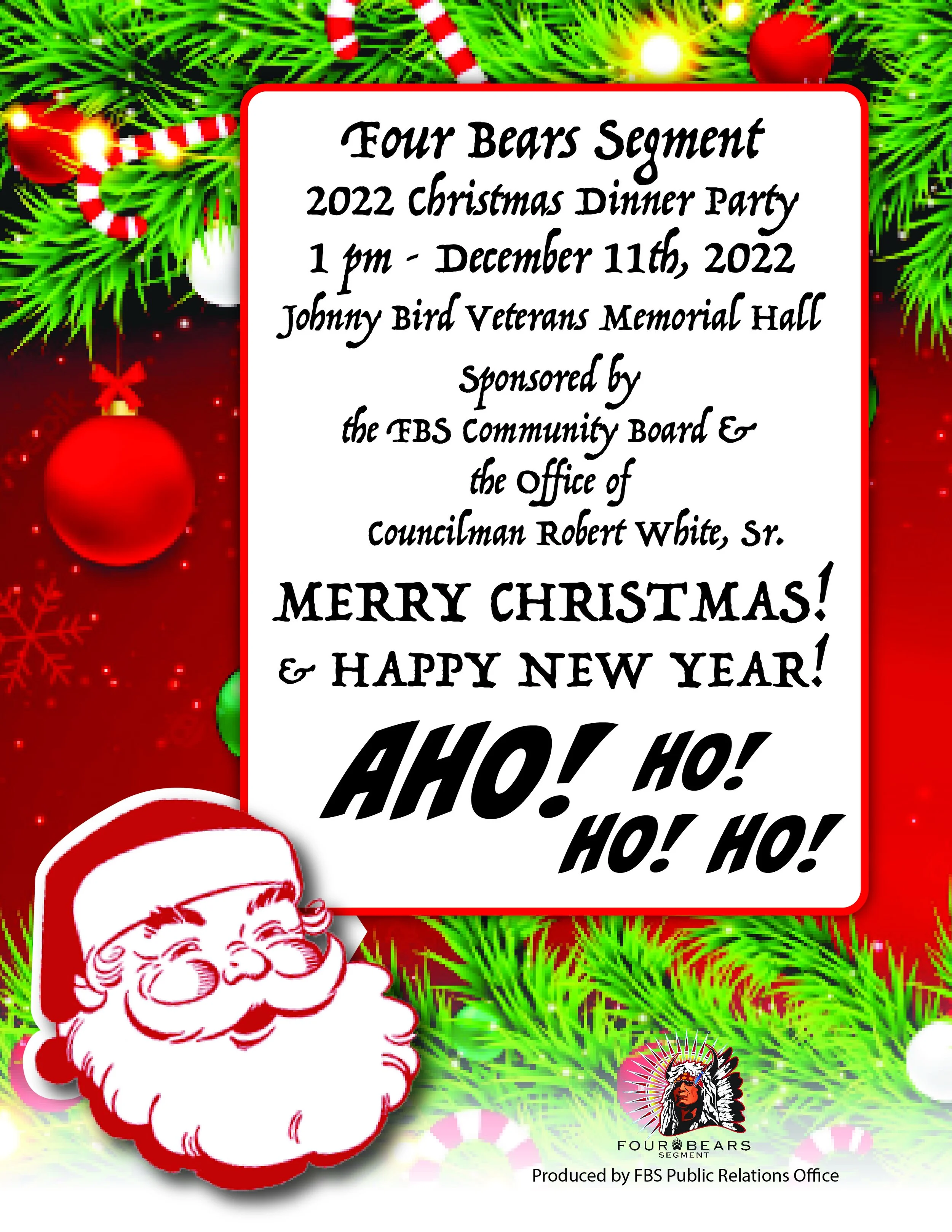 Four Bears Segment 2022 Christmas Dinner Party