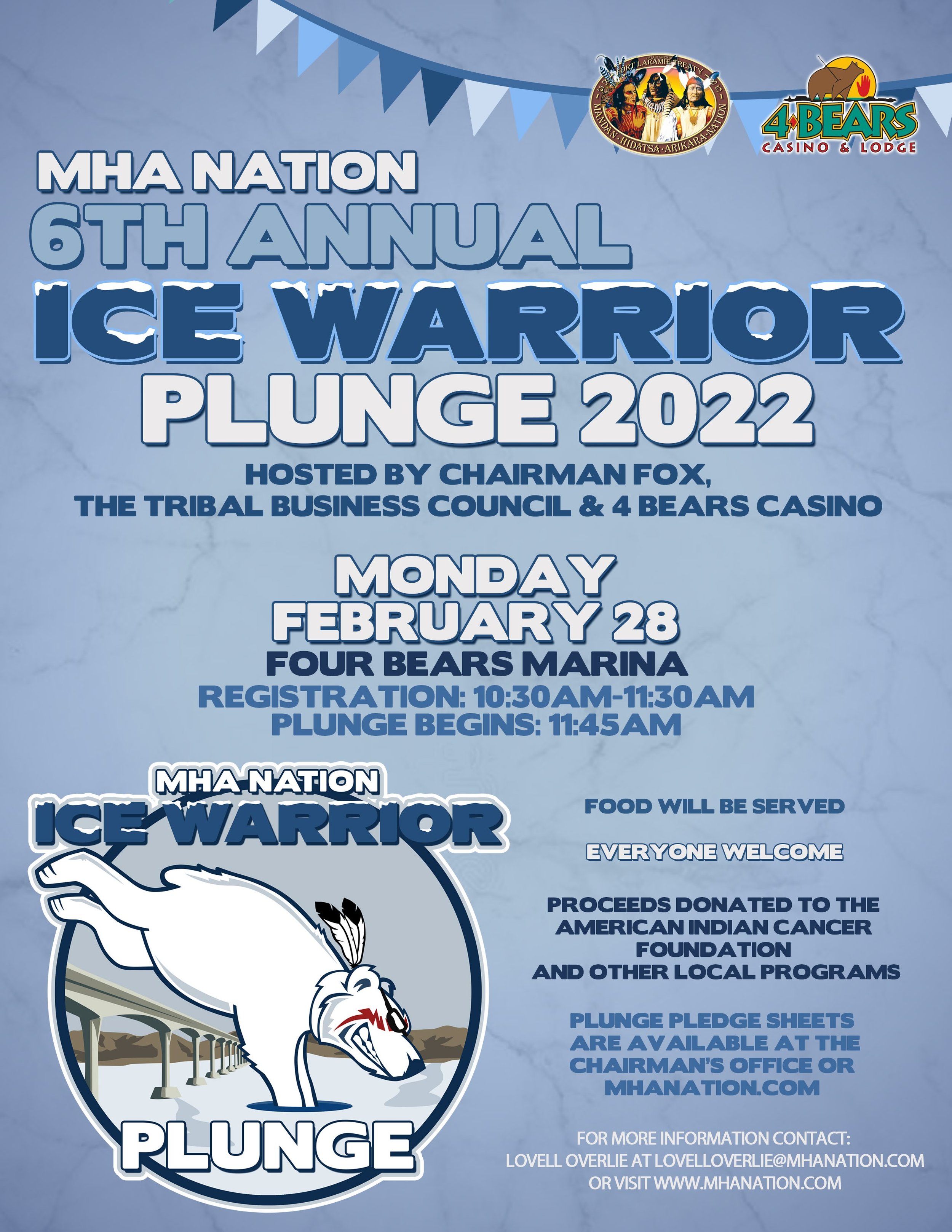 MHA Nation 6th Annual Ice Warrior Plunge 2022 — MHA Nation