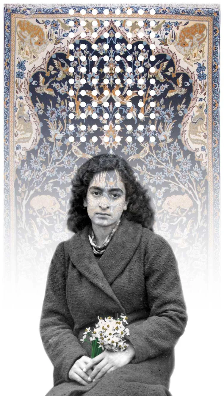 Samira-Alikhanzadeh,-Untitled,-antique-Esfahan-rug,-mirror-fragments,-hand-painted-digital-print-on-plexiglass,-136-x-75-cm,-2009.jpg