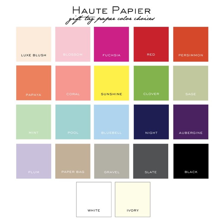 Paper Color Choices