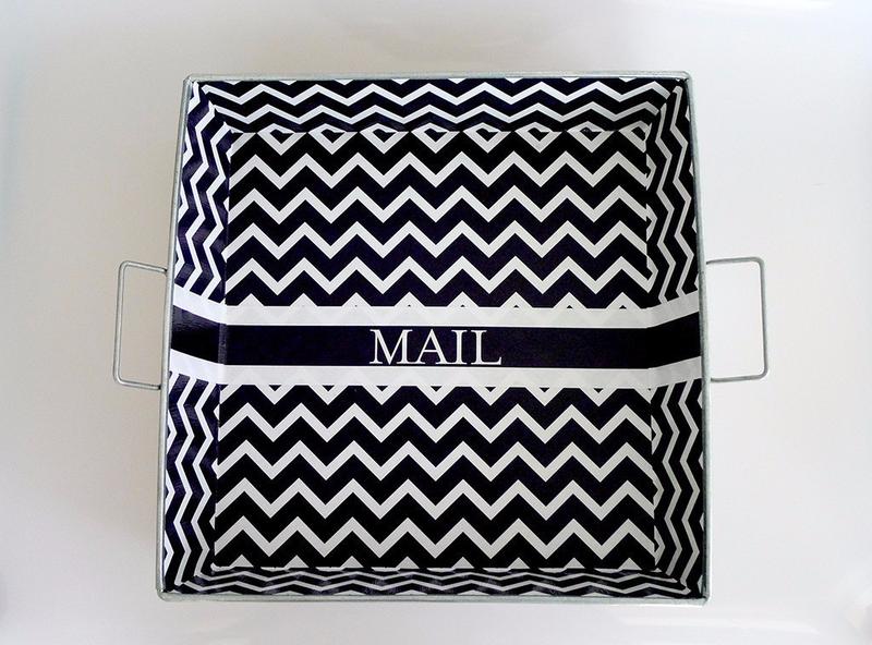 Big Tray | Black Chevron