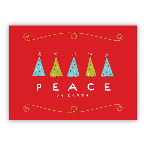 Peace Trees Red