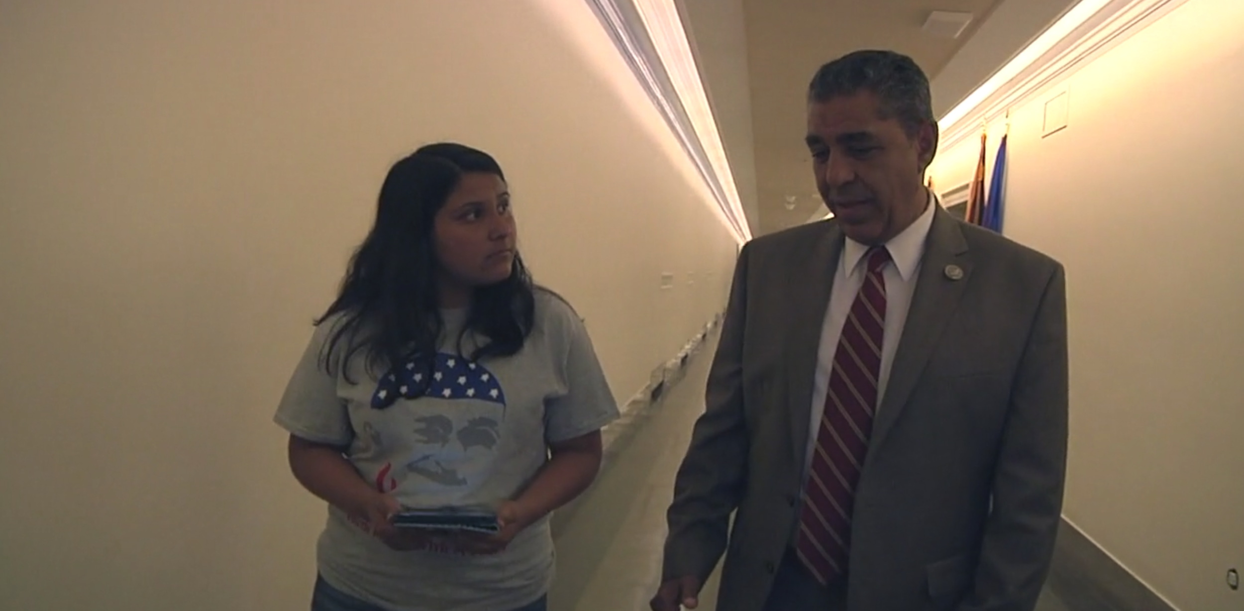 Still from The Fabric of America, official selection for High School Documentary.