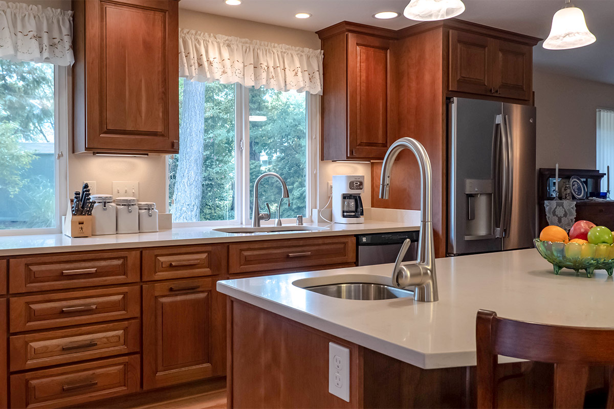 Design Highlight A Feature Rich Kitchen With Luxury Cherry