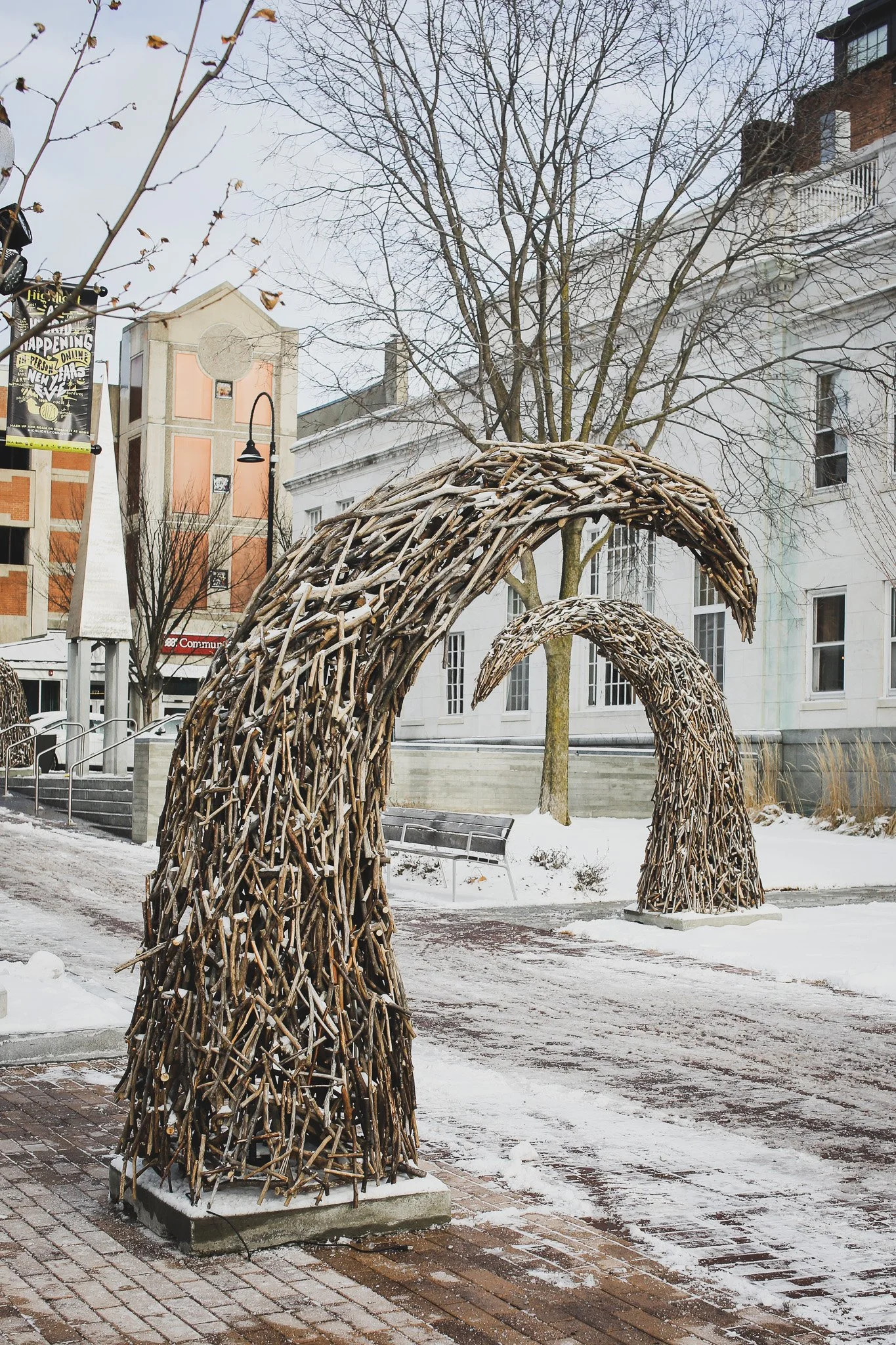Sign Wave in Burlington City Hall Park