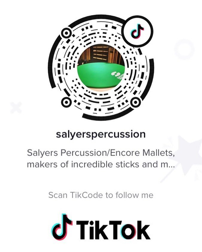 Guess who is on TikTok... follow us! 

#salyerspercussion #encoremallets