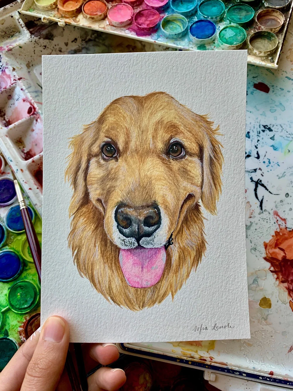 Watercolor Pet Portraits And Custom Commissions — Sofia Lenore Watercolors