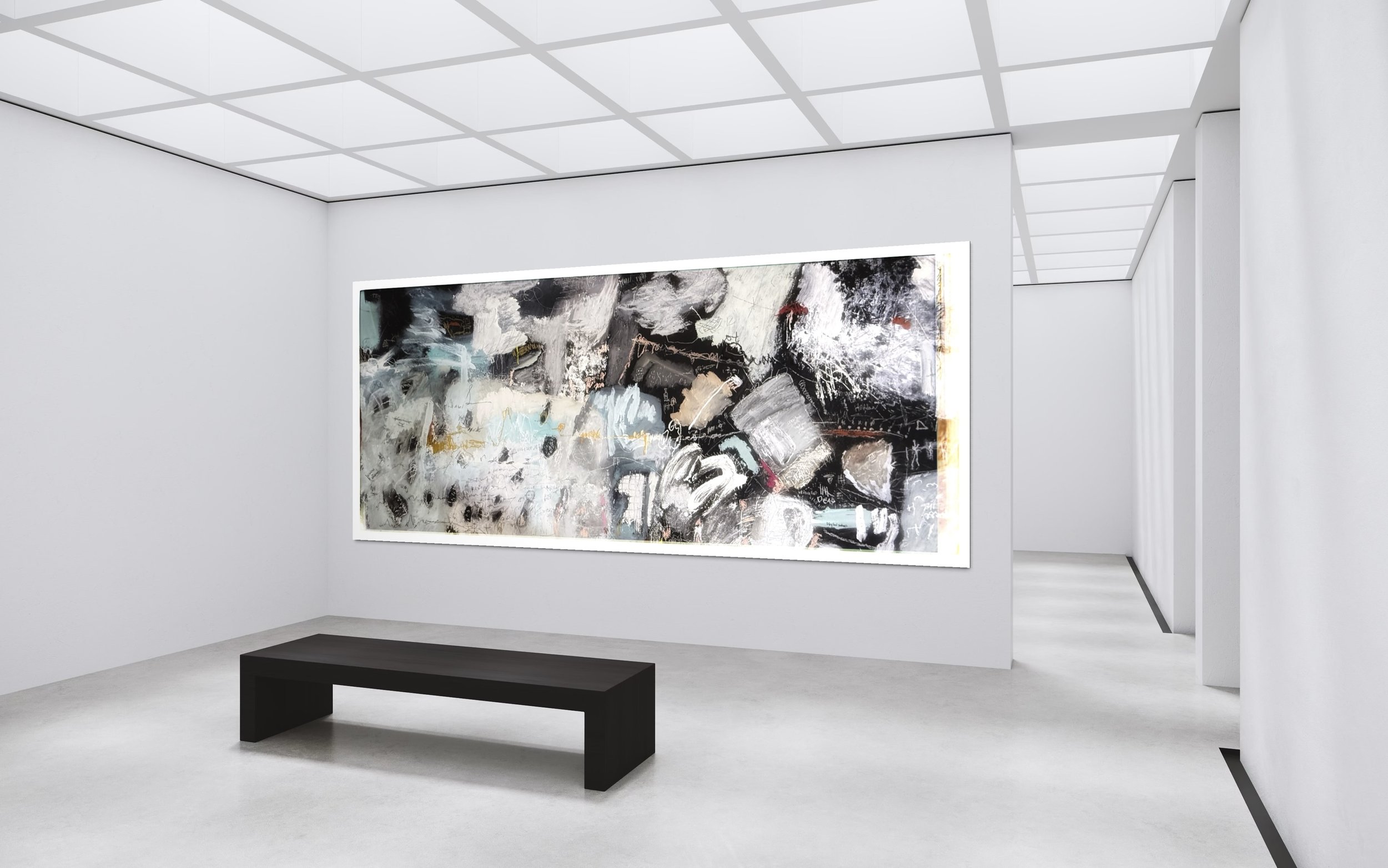 BETWEEN THE WORDS LAID LIES IN GALLERY