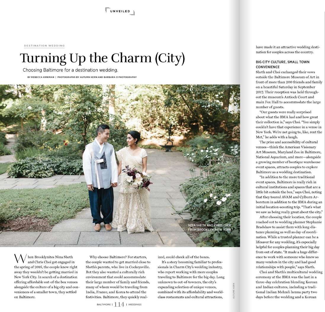 Baltimore Weddings magazine | Spring-Summer 2019