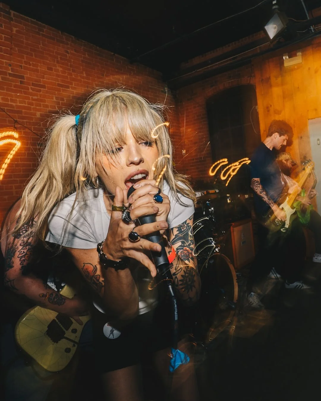 JIVEBOMB &bull; &ldquo;Steppin&rsquo; out of line / Don&rsquo;t get caught&rdquo;&bull; shot at @rumors.biddeford / @svu_207 
.
.
.
#jivebomb #jivebombhc #flatspotrecords #mainehardcore #baltimorehardcore