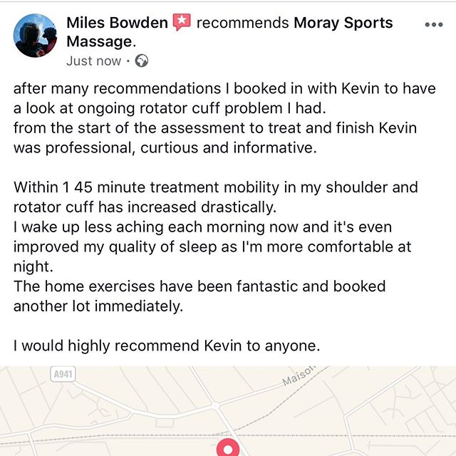 #sportsmassage #remedial #shoulderpain #rotatorcuffrehab #moraysportsmassage