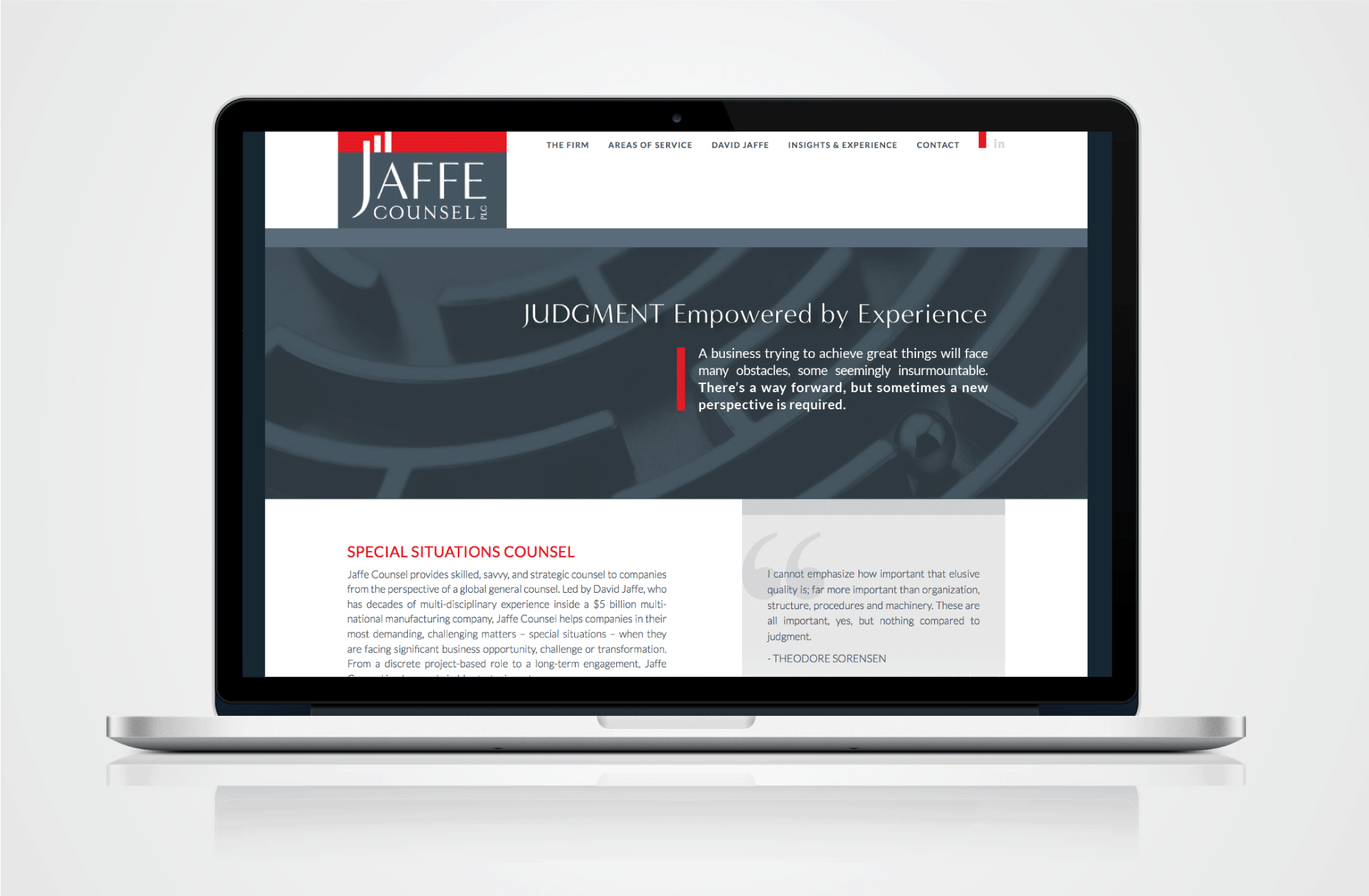 Law Firm Website Design - Jaffe