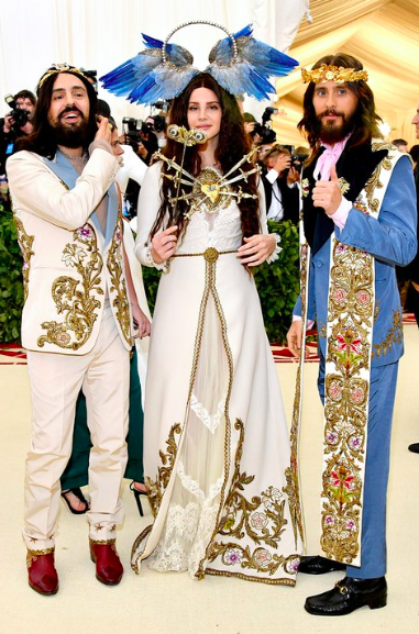 Alessandro Michele, Lana Del Rey, & Jared Leto in Gucci