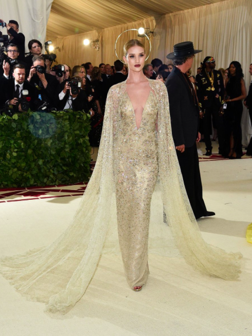 Rosie Huntington-Whiteley in custom Ralph Lauren Collection