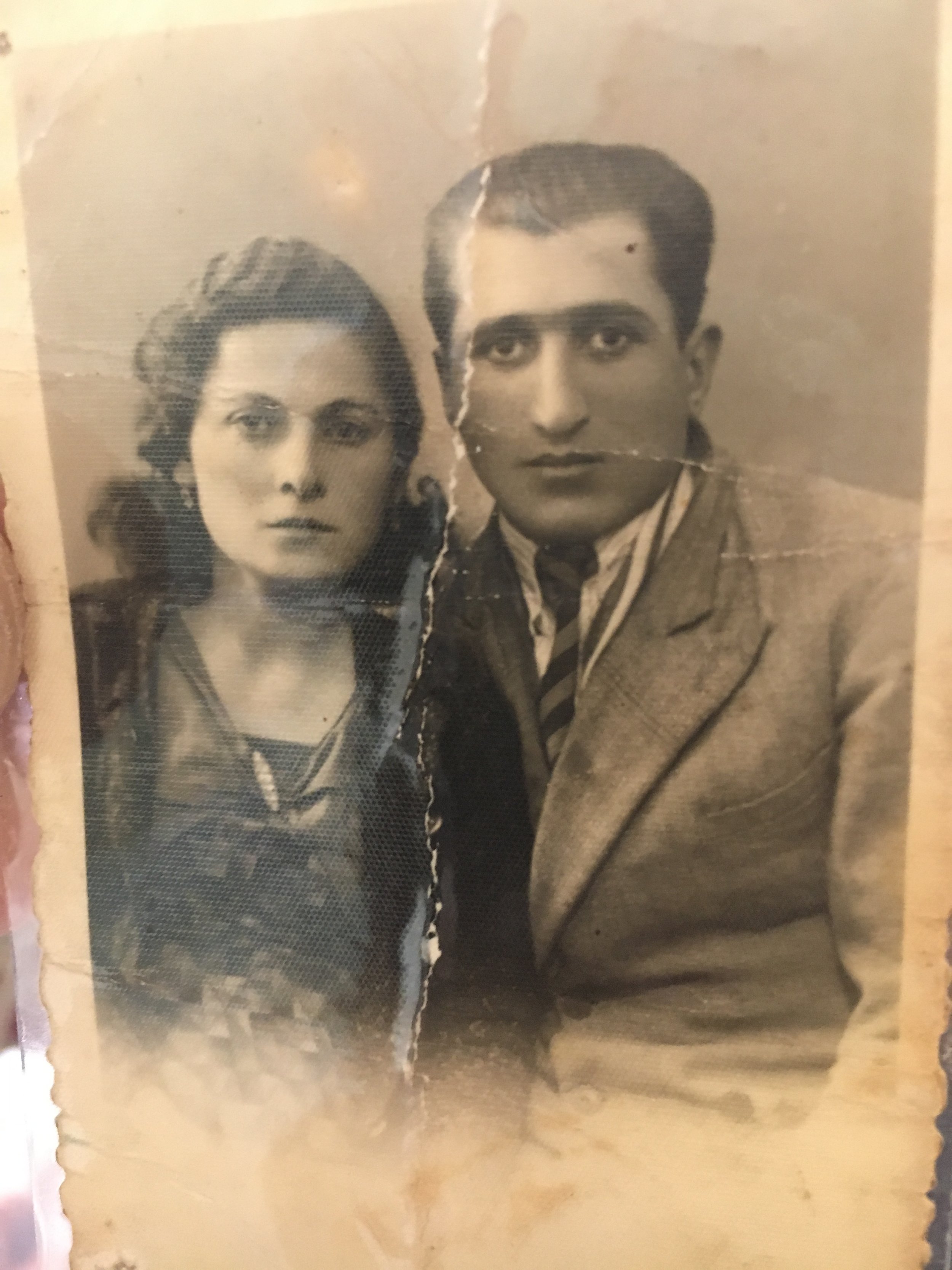 Anahid Georgian with her husband