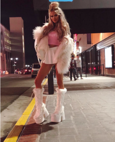white platform boots outfit
