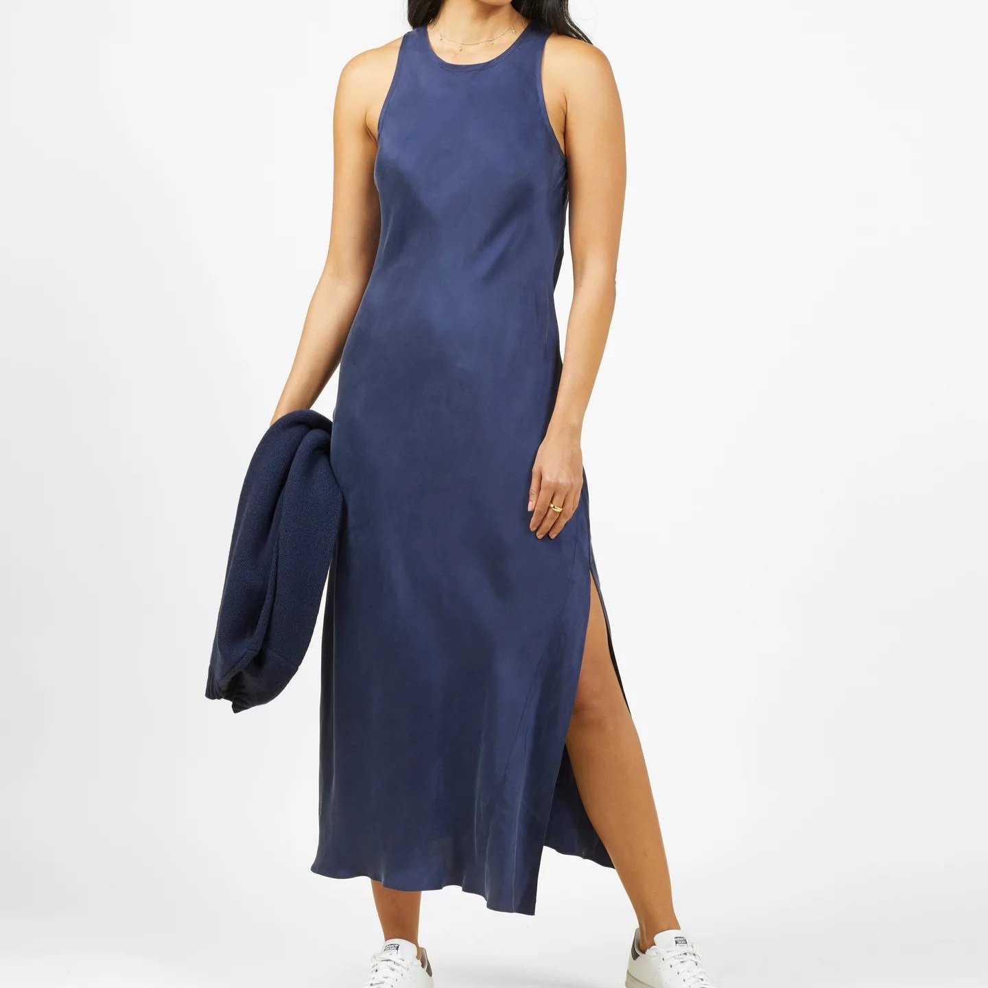 Ellison Slip Dress - Dark Navy ($168)